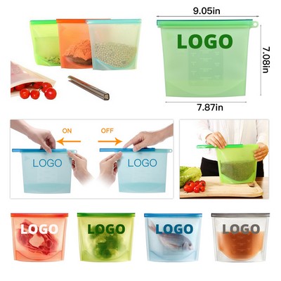 Silicone Food Reusable Sealed Storage Bag